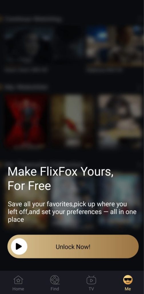 Tap Unlock Button of FlixFox APK